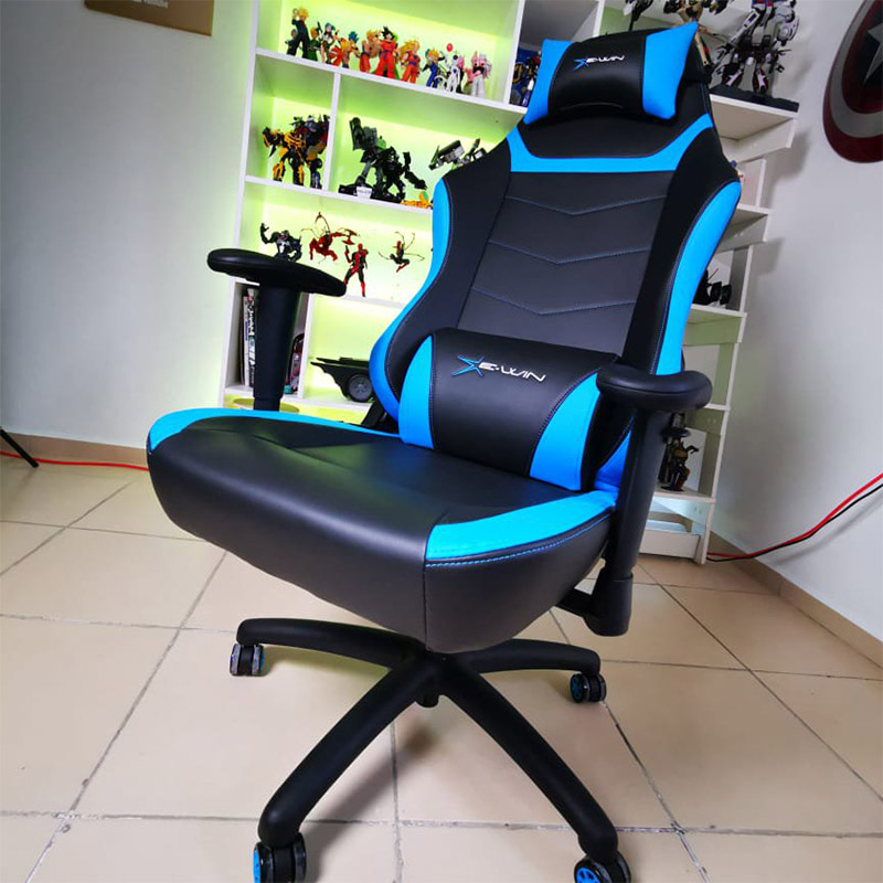 Ghế Gaming Ewin Knight Series KTC Blue - Hàng Chính Hãng