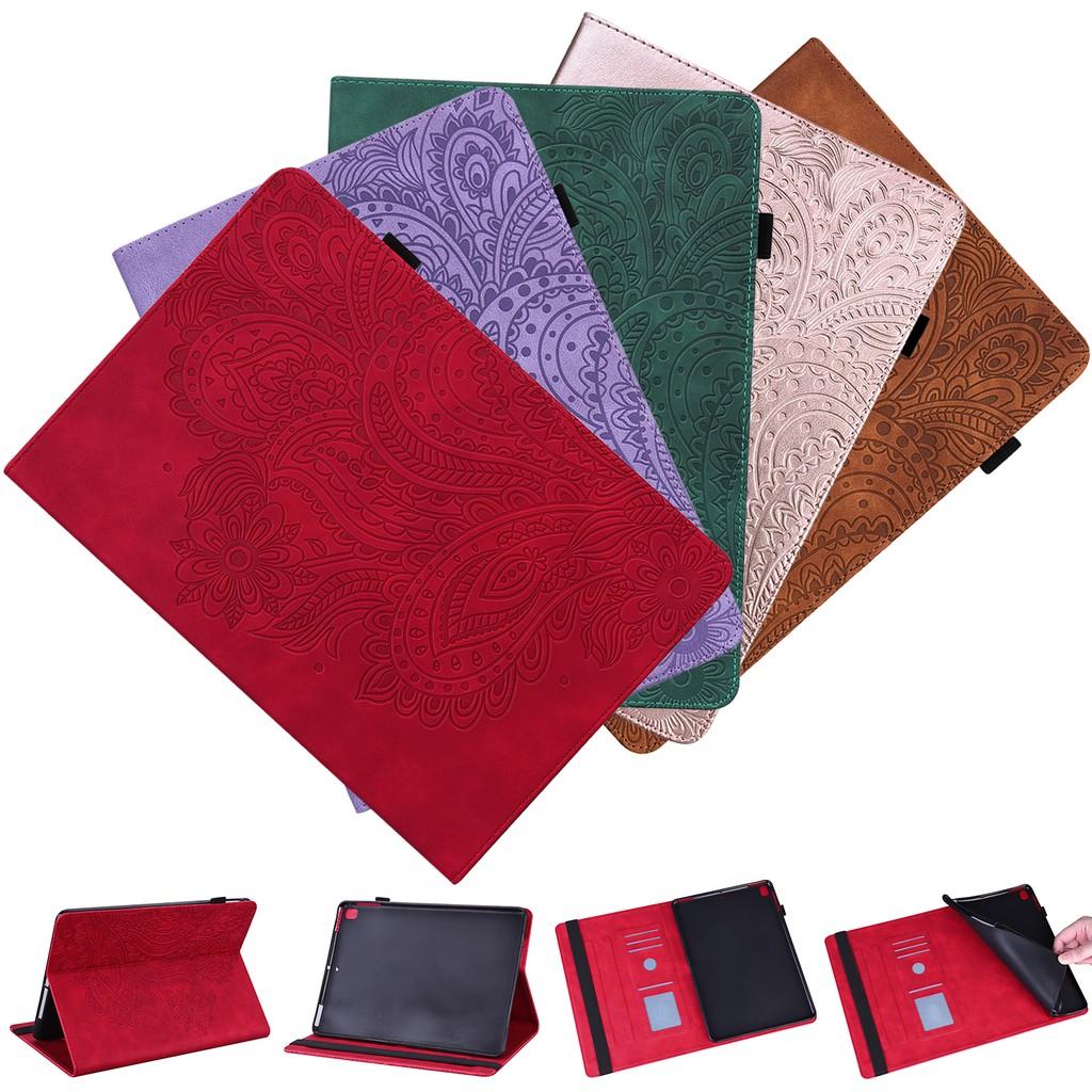 Ốp lưng dạng ví da mềm lật chống sốc dành cho máy tính bảng Samsung Galaxy Tab A 10.1  SM-T580 SM-T585