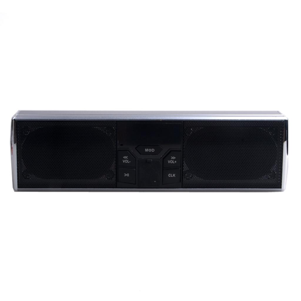 Waterproof Bluetooth Wireless Motorcycle Stereo Speakers Handlebar Mount MP3 Music Player Audio Amplifier System Scooter Bike ATV UTV