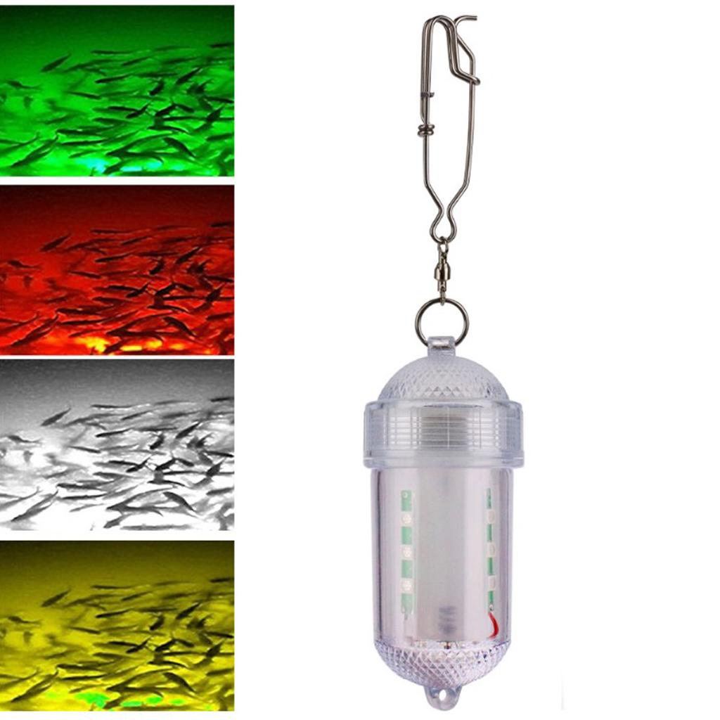 LED Fishing Lure Night Glow Underwater Attracting Lamp Fishing Bait
