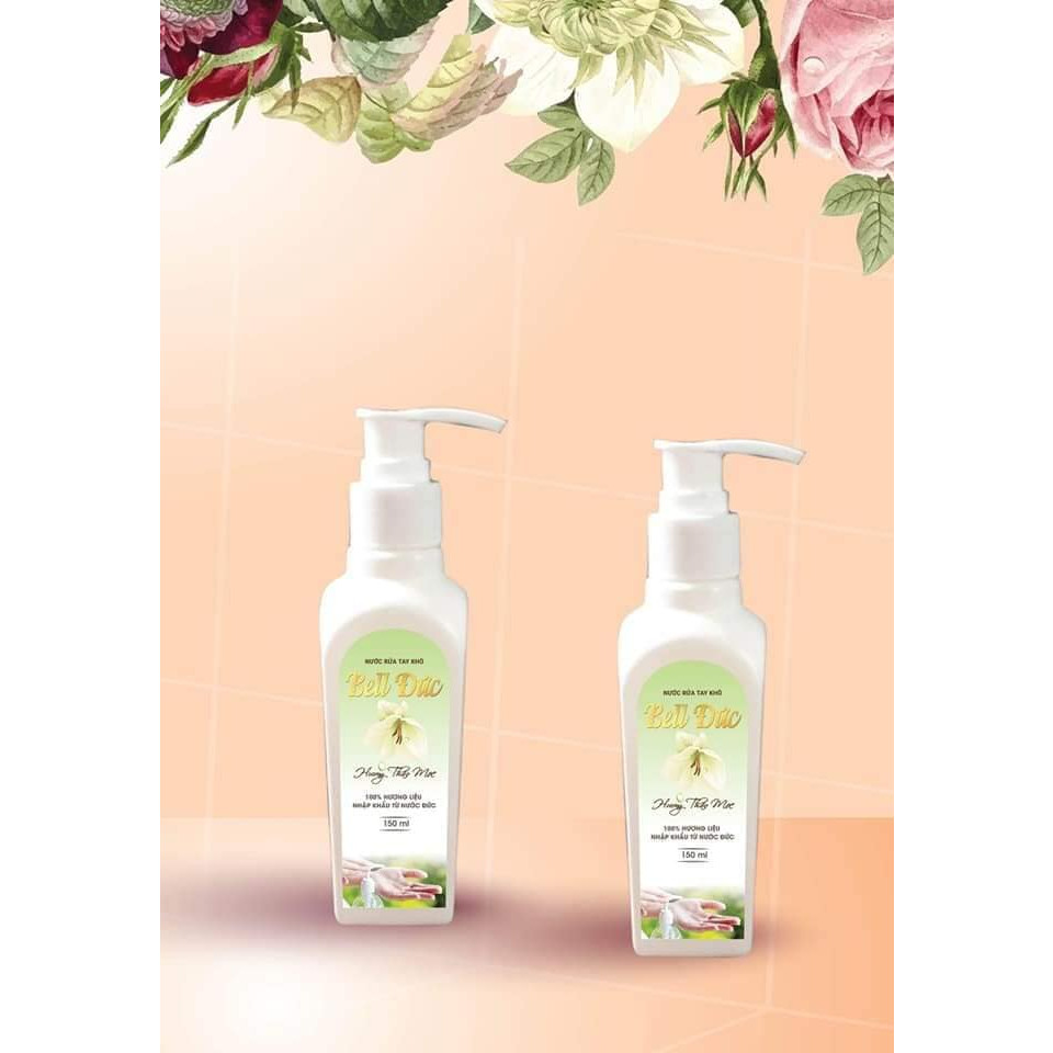 Combo 2 Chai Nước Rửa Tay Khô  Diệt Khuẩn 150 ml  Thương Hiệu Bell Đức