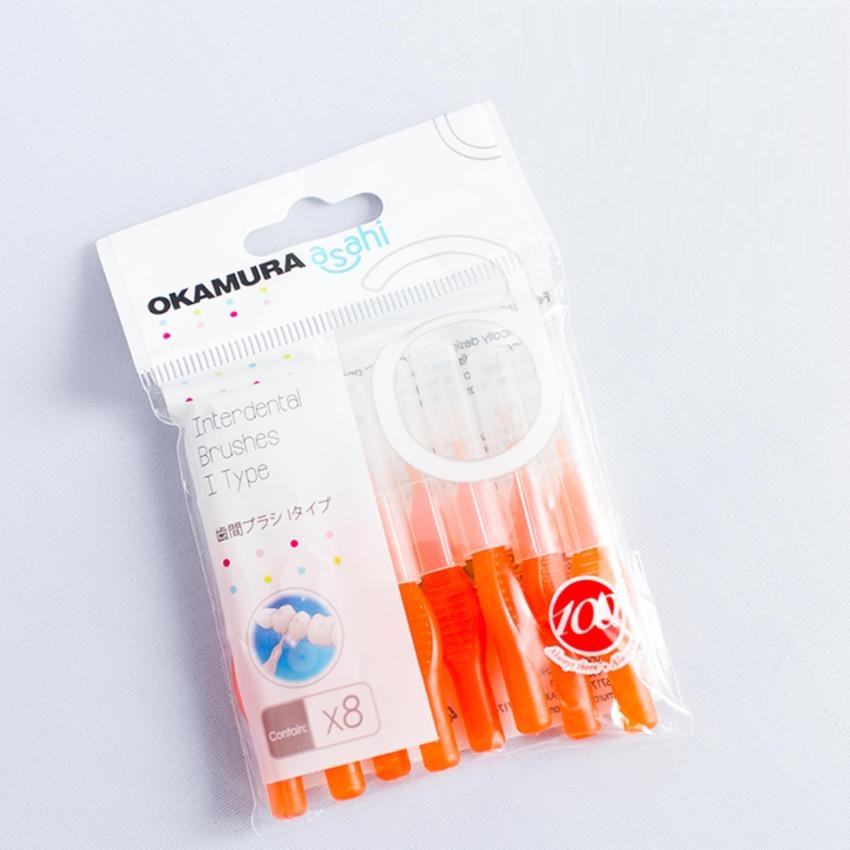 Bàn chải kẽ răng cao cấp Nhật dạng chữ I - OKAMURA