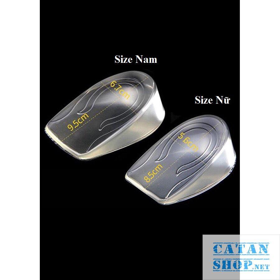 Lót đế giày tăng chiều cao 3CM silicon đúc nguyên khối siêu êm ái, an toàn GD192-TCCDuc