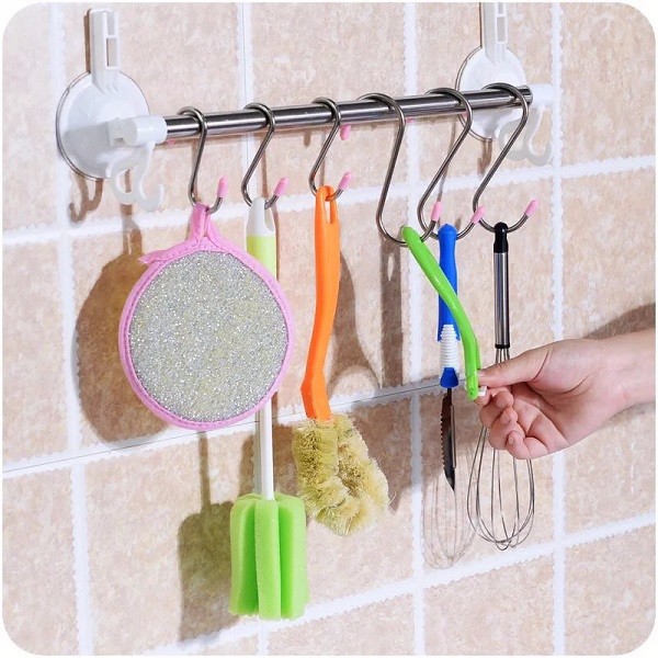 Vỉ 4 móc treo đồ đa năng chữ S 12cm - Hàng Nội Địa Nhật