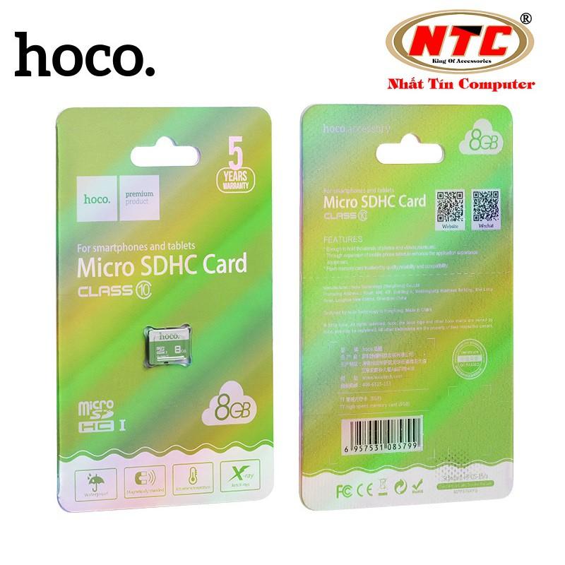 Thẻ nhớ microSDHC dành cho Hoco 8GB Class 10 75MB/s  (Xanh lá) - Hàng Chính Hãng