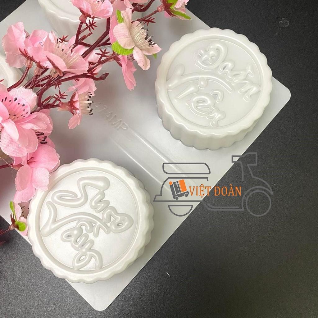Khuôn RAU CÂU TRUNG THU, NHẤN XÔI, BÁNH DẺO combo 4 hình TRUNG THU- ĐOÀN VIÊN- PHÚ QUÝ- SUM VẦY, NHỰA đẹp, SẮC NÉT