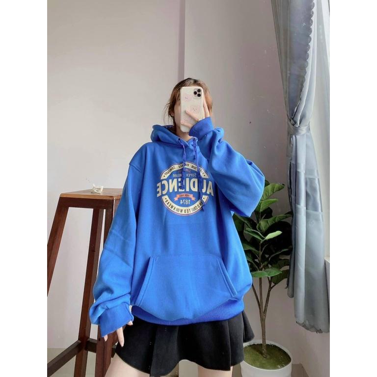 ÁO HOODIE NỮ FORM RỘNG CHAẤT NỈ NGOẠI CAO CẤP TKT