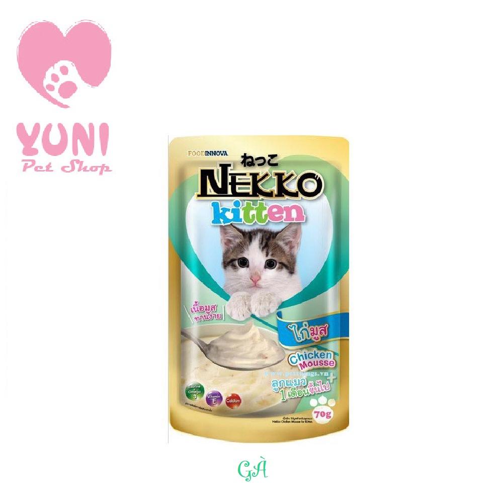 Pate NEKKO Kitten Thức Ăn Cho Mèo Con 70g - Yuni Pet Shop