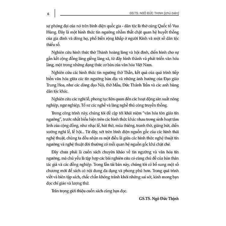 Sách - Tín Ngưỡng Và Văn Hóa Tín Ngưỡng Ở Việt Nam - Ngô Đức Thịnh - VIETNAMBOOK