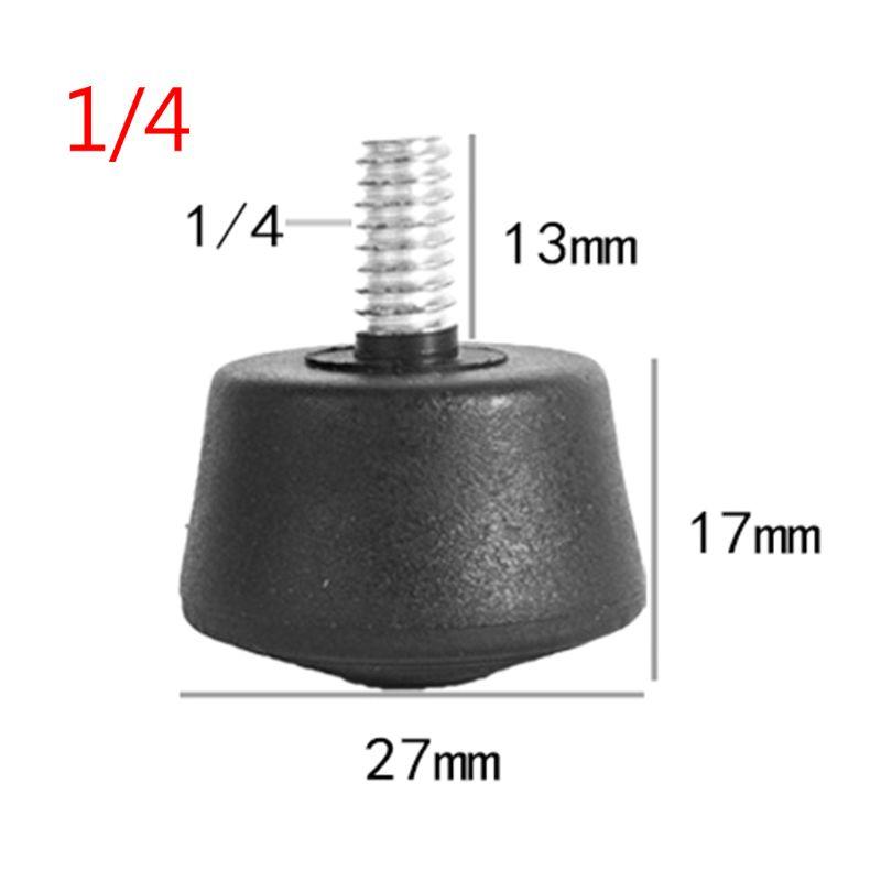 Các phụ kiện chụp ảnh chân cao su chống trượt toàn cầu cho chân máy monopod 3/8 inch 1/4 inch m8