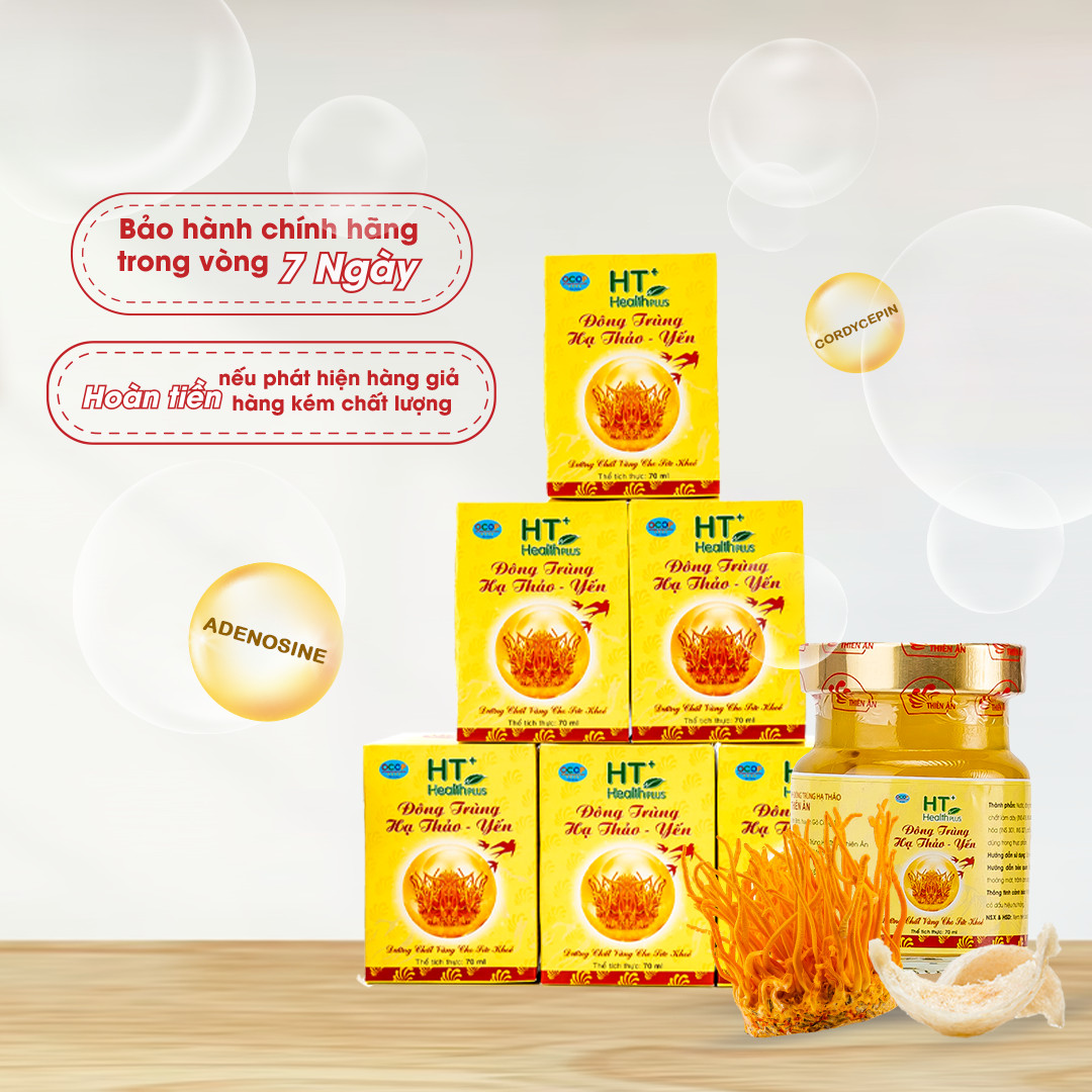 Đông Trùng Hạ Thảo Yến HT Thiên Ân - Lốc 6 Hũ