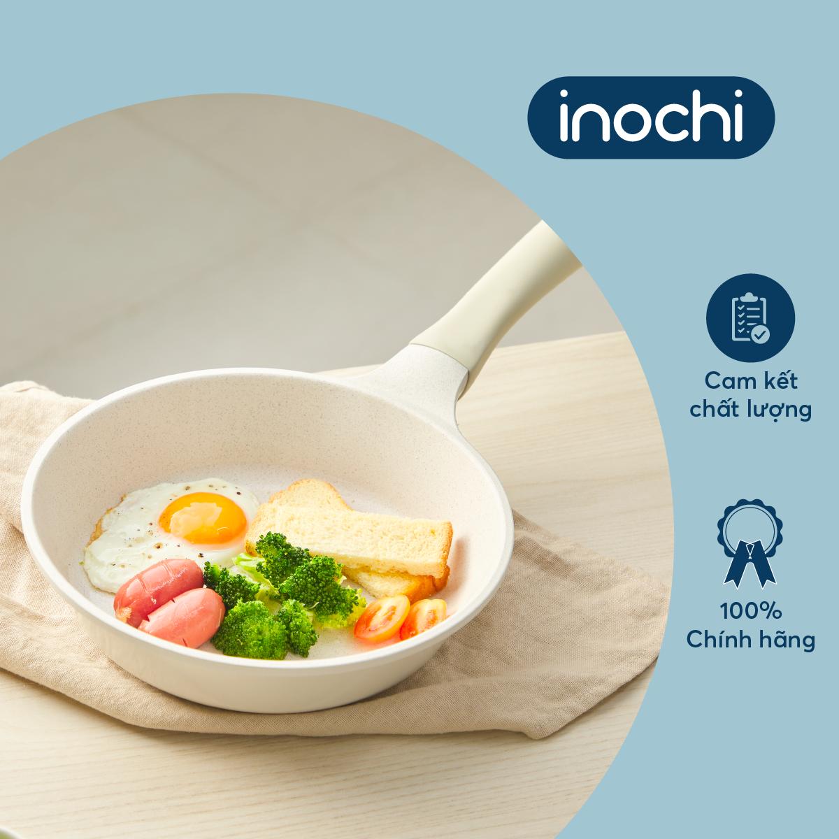 (Chảo rán) Chảo vân đá Omi Simple - Inochi - Chảo chống dính cao cấp, kháng khuẩn