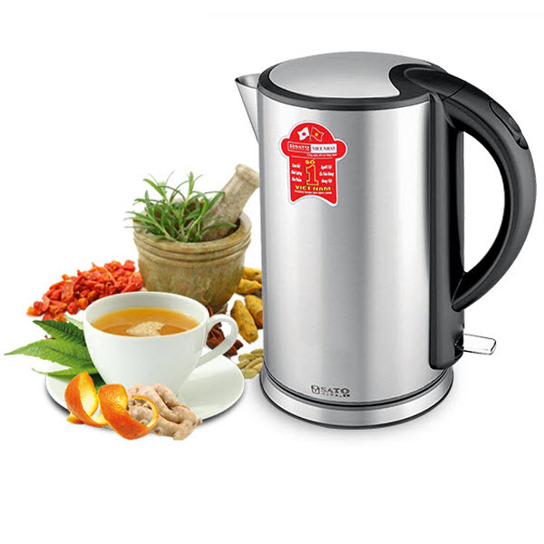 Ấm siêu tốc inox SATO ST668(P) 1.8L - Hàng chính hãng