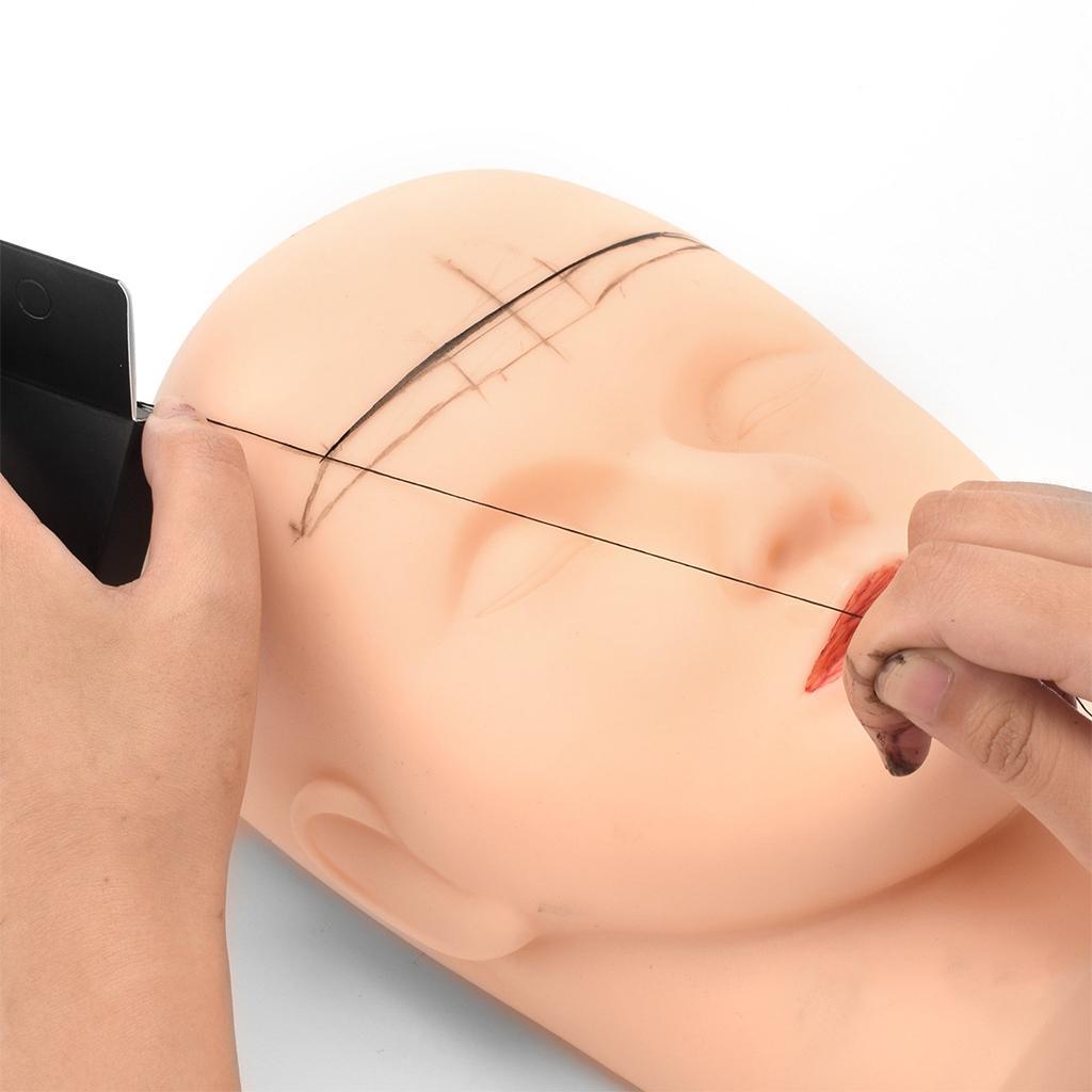 10M Pre-Inked Mapping Thread Mark Line with Ink Eyebrow Mapping Measure Tool Positioning Line for Perfection