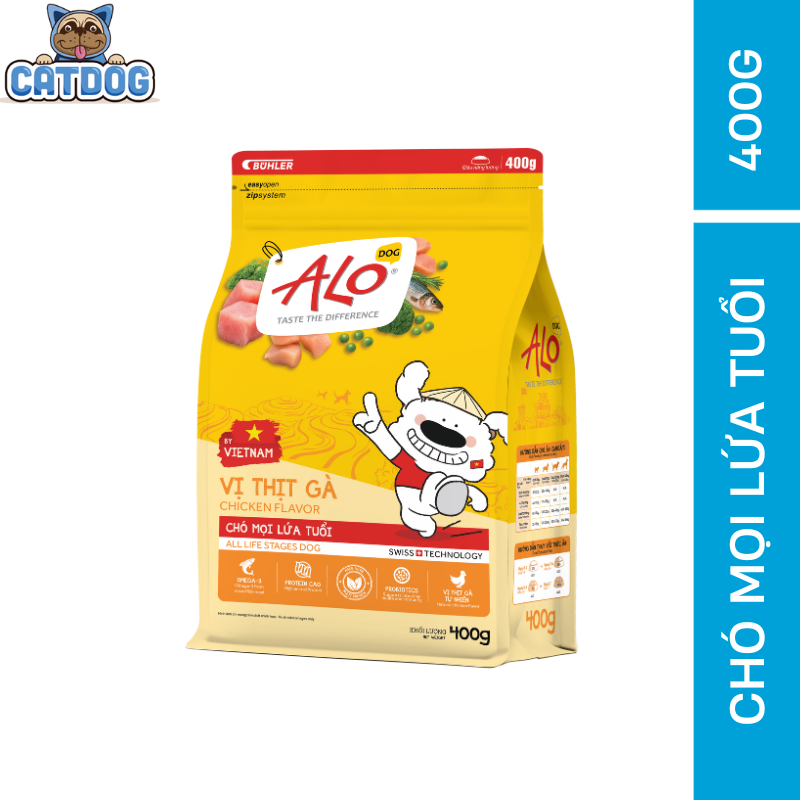 ALO - Thức ăn cho chó mọi lứa tuổi dinh dưỡng sạch từ nguyên liệu Việt Nam