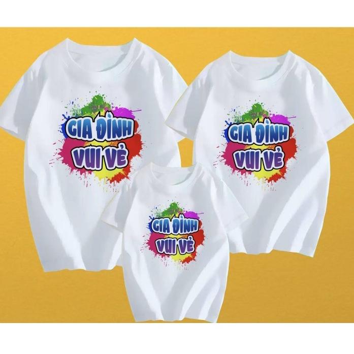 Đồ gia đình , Áo đi biển , Đồng phục nhóm . Chất liệu vải Cotton loại 1 thoáng mát đủ size từ 8 đến 100kg .