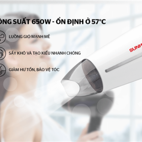 Combo Bếp Gas Âm Đôi Mặt Kính MMB6632 và Máy Sấy Tóc SUNHOUSE SHD2308W. Hàng Chính Hãng