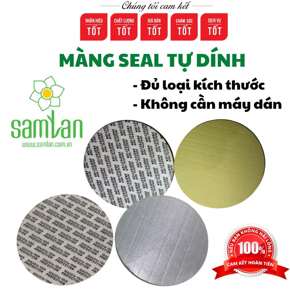 Màng seal tự dính cắt theo kích thước yêu cầu của khách hàng - Màng siu dùng cho mọi loại chất liệu chai/lọ/hũ