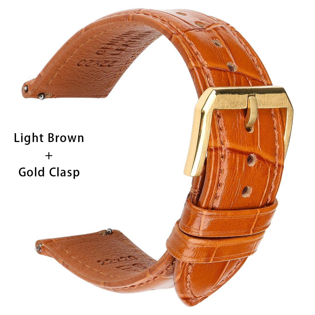 Da Bê Dây Da Nam 18Mm 20Mm 22Mm 24Mm Mềm Handmade Ban Nhạc Dây Dành Cho Samsung Galaxy Samsung Galaxy huawei Amazfit Dây Đồng Hồ