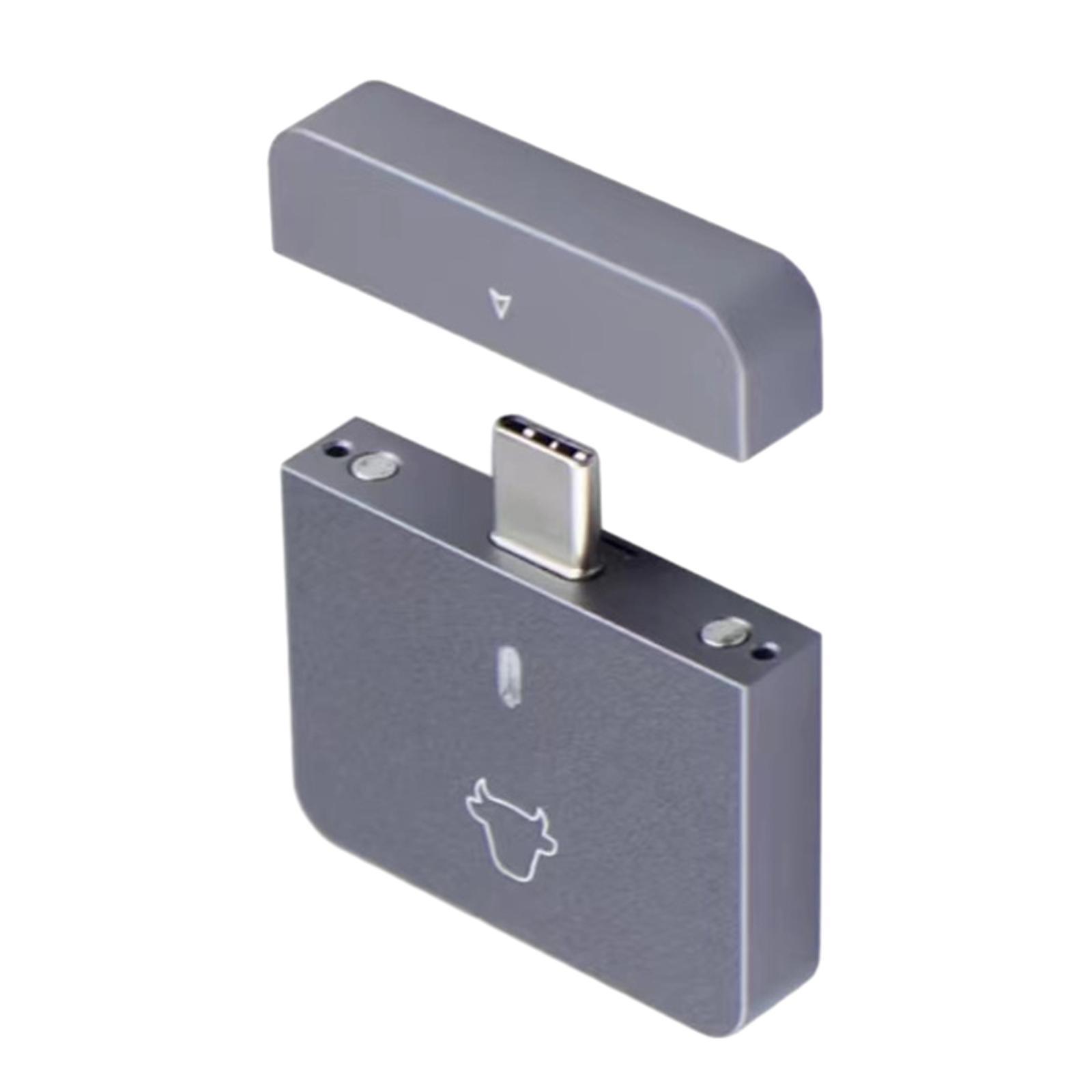 M.2 Enclosure Aluminum Alloy Case Hard Enclosure Lightweight Direct Replaces 10 G Equipment Expansion Card External Case Box for Linux