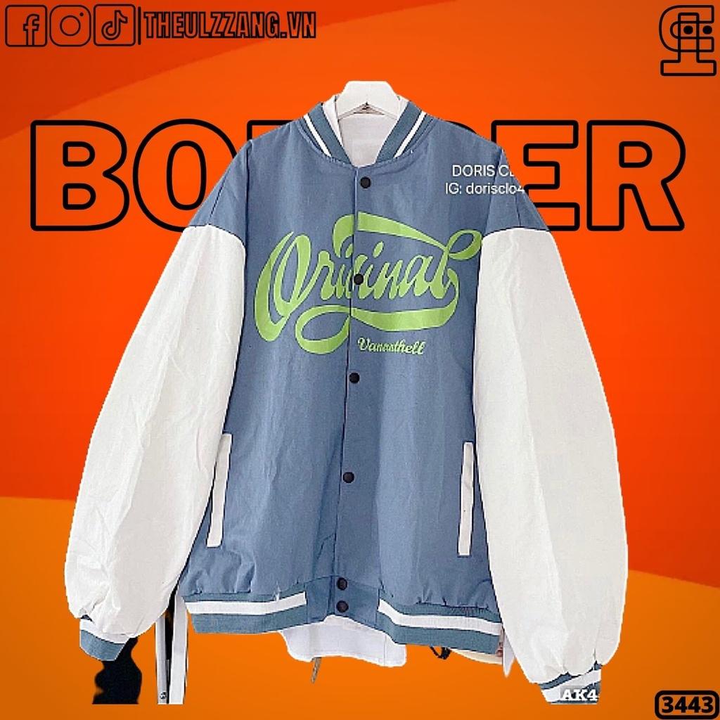 Áo Khoác Bomber Đôi Nam Nữ Nỉ Bông Dày Dặn, Áo Bomber Nam Nữ Form Rộng UNISEX IN ORIGINAL