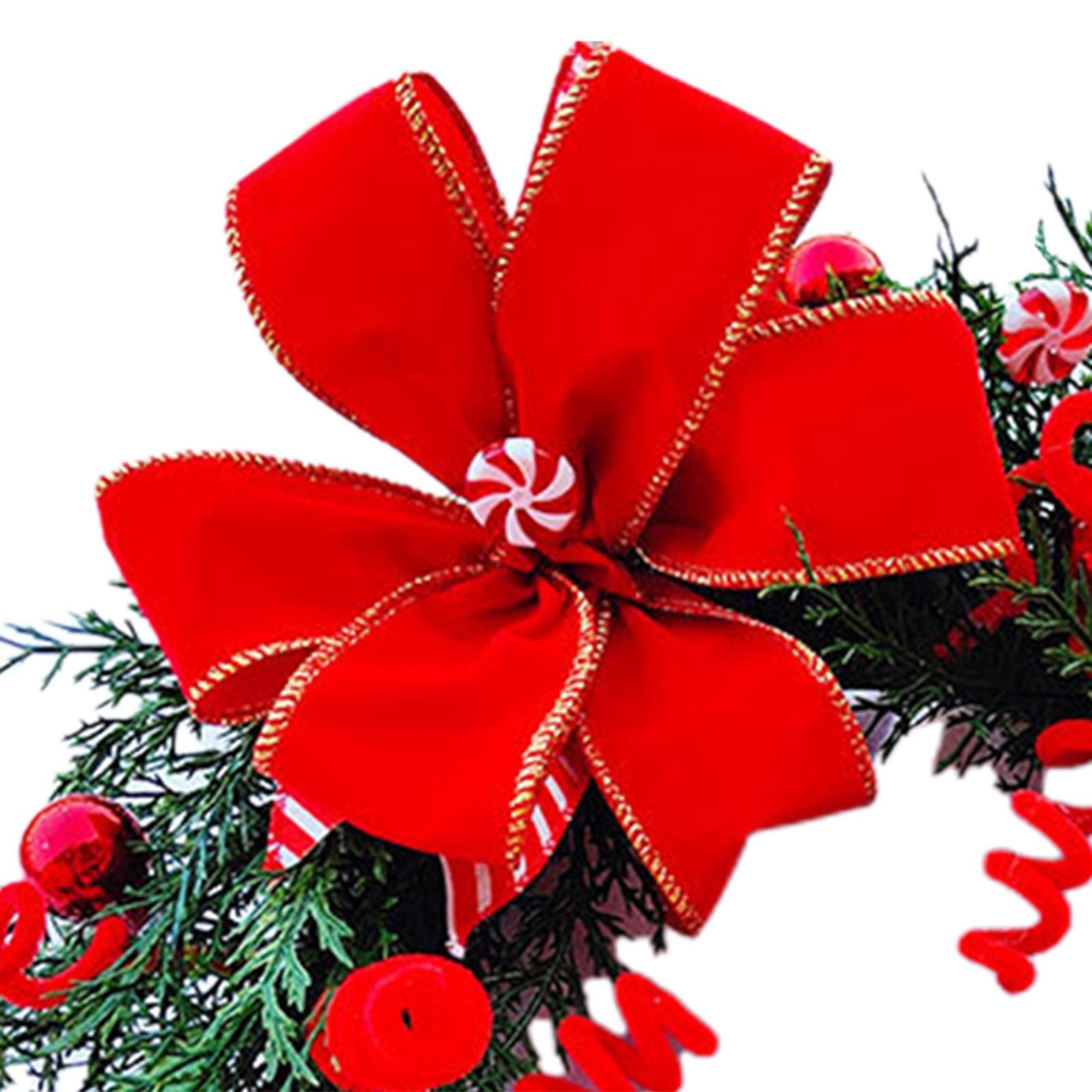 Christmas Door Wreath, 17.7'' Green Leaf Wreaths, Wall Hanging Seasonal Garland, Christmas Decoration for Holiday Indoor Outdoor Xmas New Year