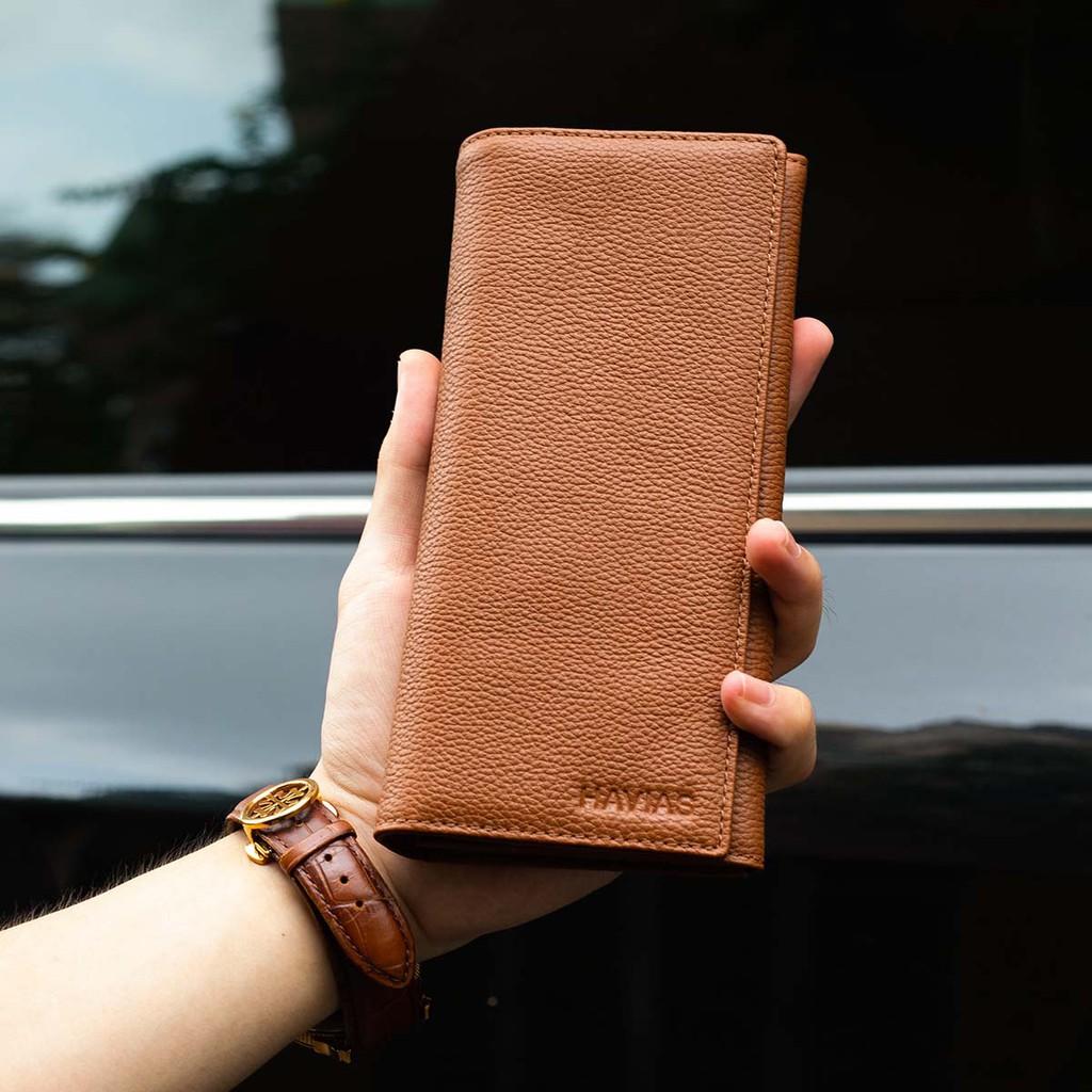 Ví dài Midas Handcrafted Wallet HAVIAS - Nâu Vàng Bò