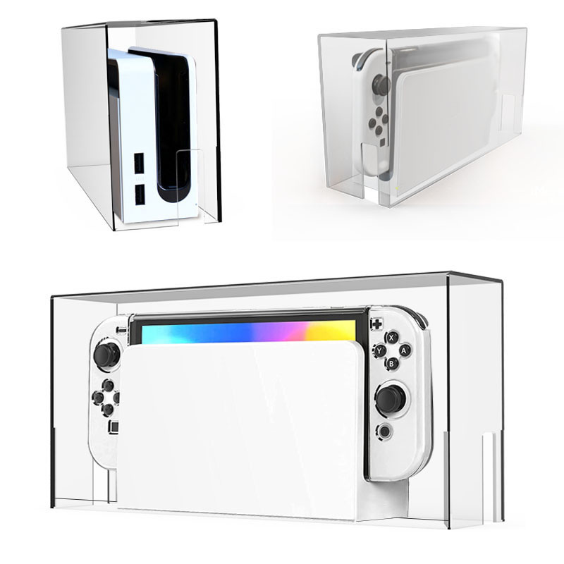 Nắp Đậy Chống Bụi Cho Nintendo Switch; Chất Liệu Acrylic Trong Suốt Bảo Vệ Máy Chơi Game -Hàng Nhập Khẩu