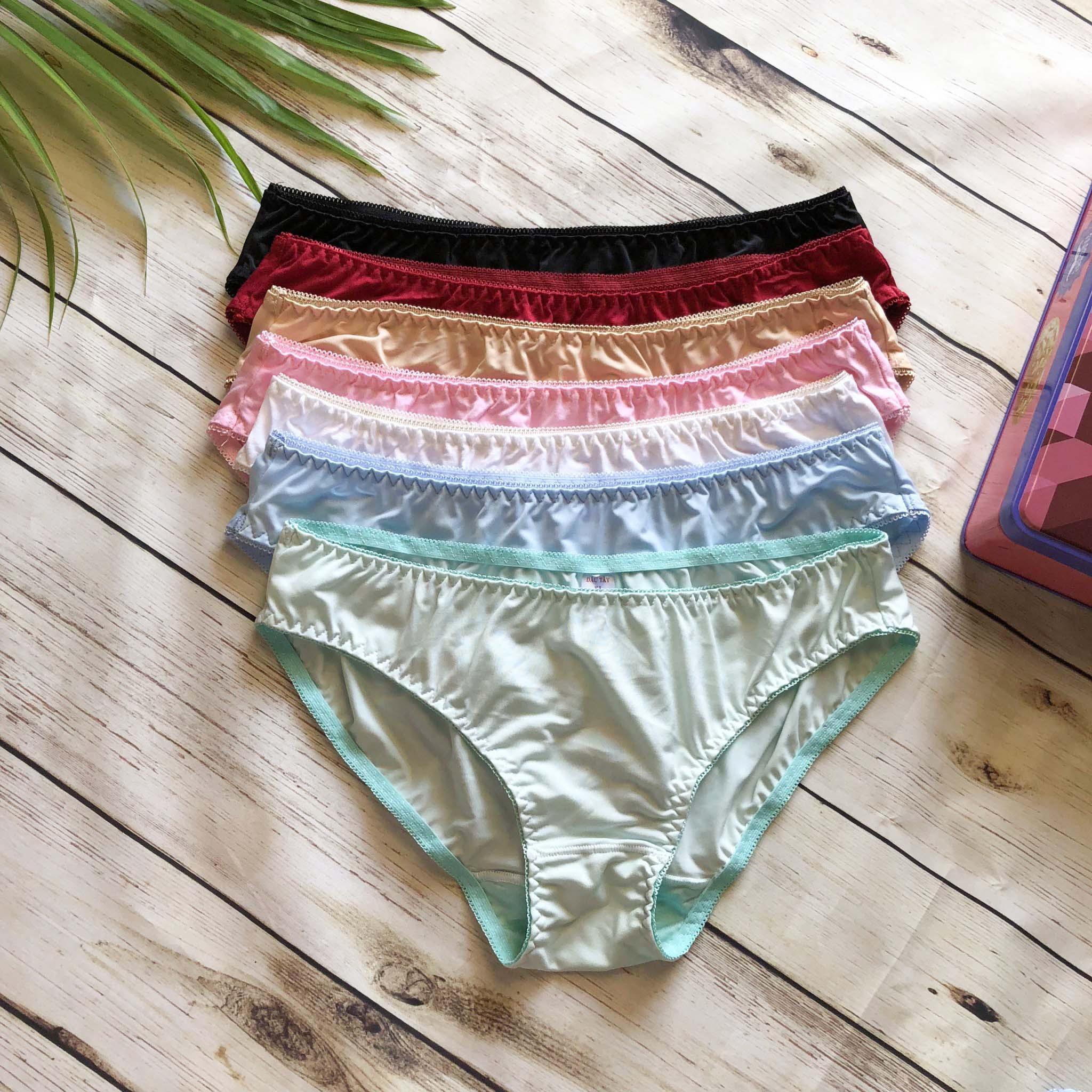 Bộ 5 Quần lót nữ trơn thun lạnh cực dễ chịu chuẩn size Made in Viet Nam