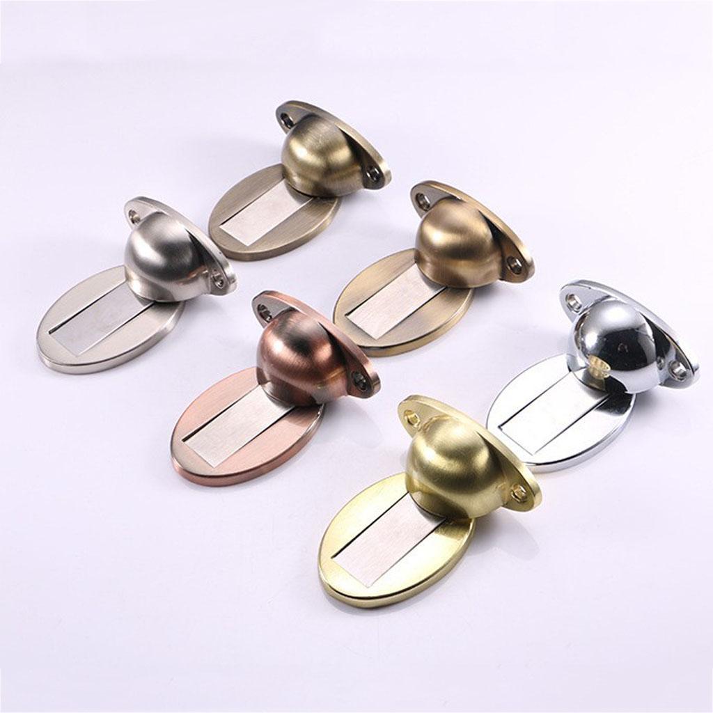Alloy Magnetic Doorstop Door Stopper Door Catcher Holder Safety Close Silver