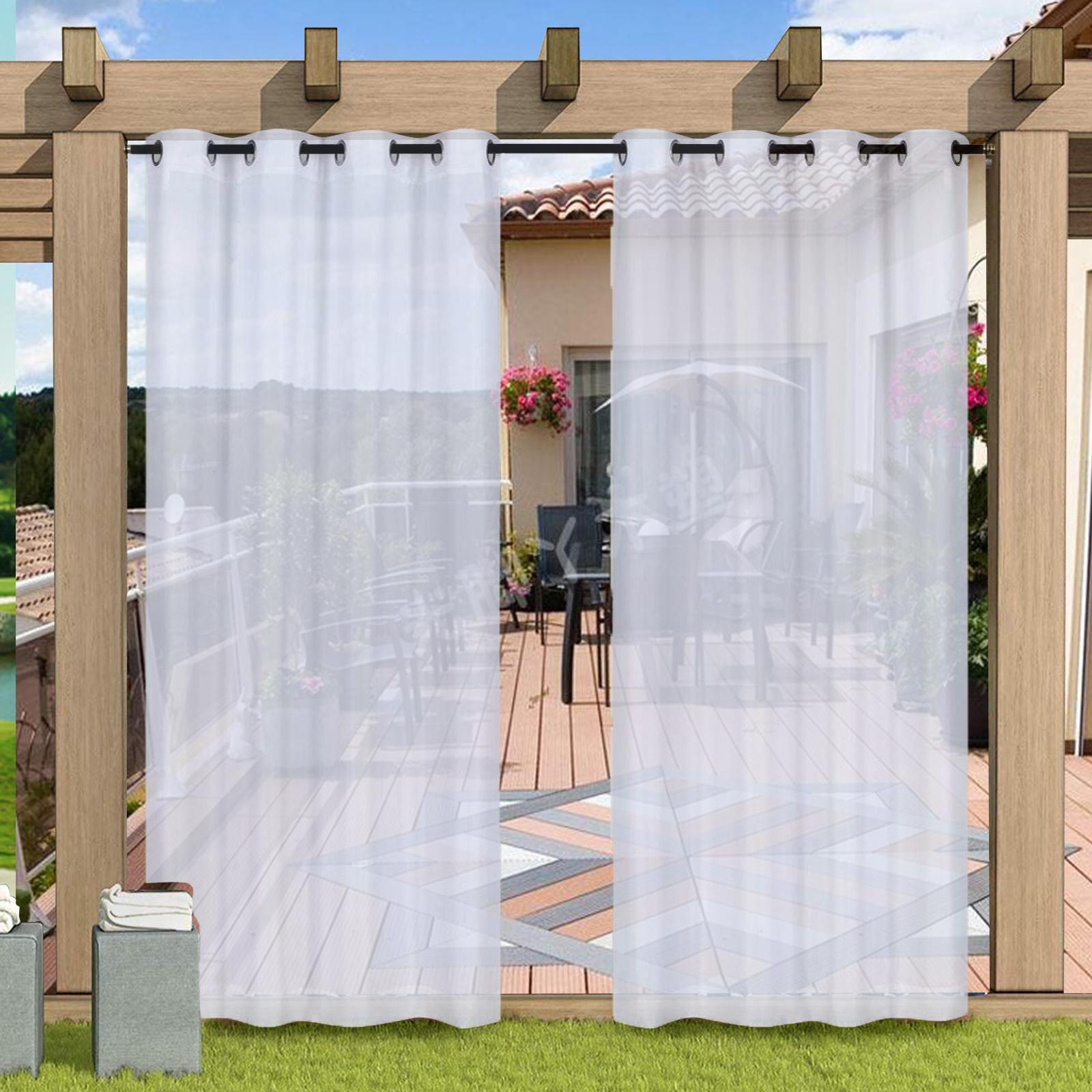 Rèm cửa ngoài trời không thấm nước phong cách pergola porch pavilion sang trọng, trang trí sân vườn