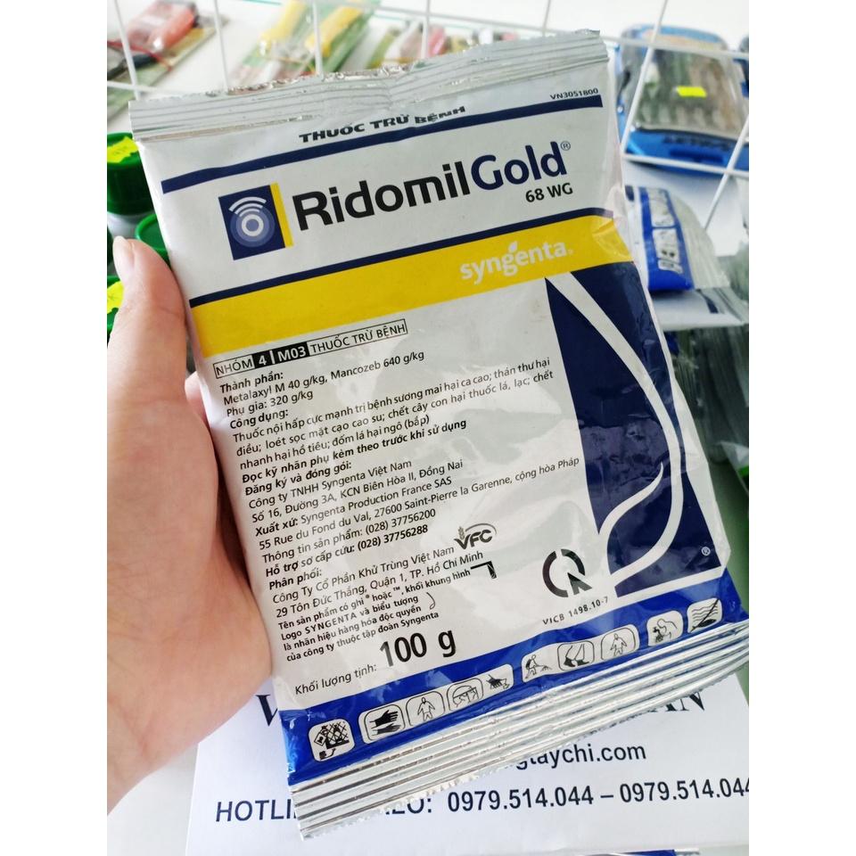 Thuốc Trừ Nấm Bệnh Cho Cây Trồng Ridomil Gold 68WP (Gói 100g)