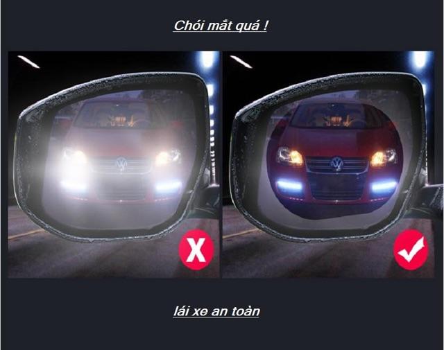 Miếng dán chống đọng nước, chống chói cho gương chiếu hậu xe hơi