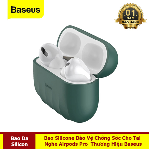 Vỏ Silicone Bảo Vệ Chống Sốc Cho Airpods Pro - Hàng Chính Hãng Baseus