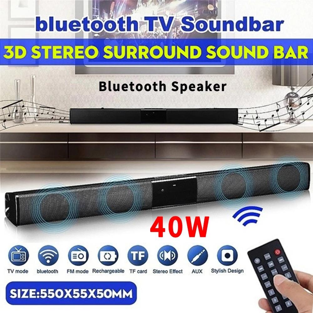 40W Bluetooth Loa Nhà hát Home Subwofer Infrared Control Control Tv Soundbar Radio Radio Echo Wall Center Music Center Color: 330 mm BS28A