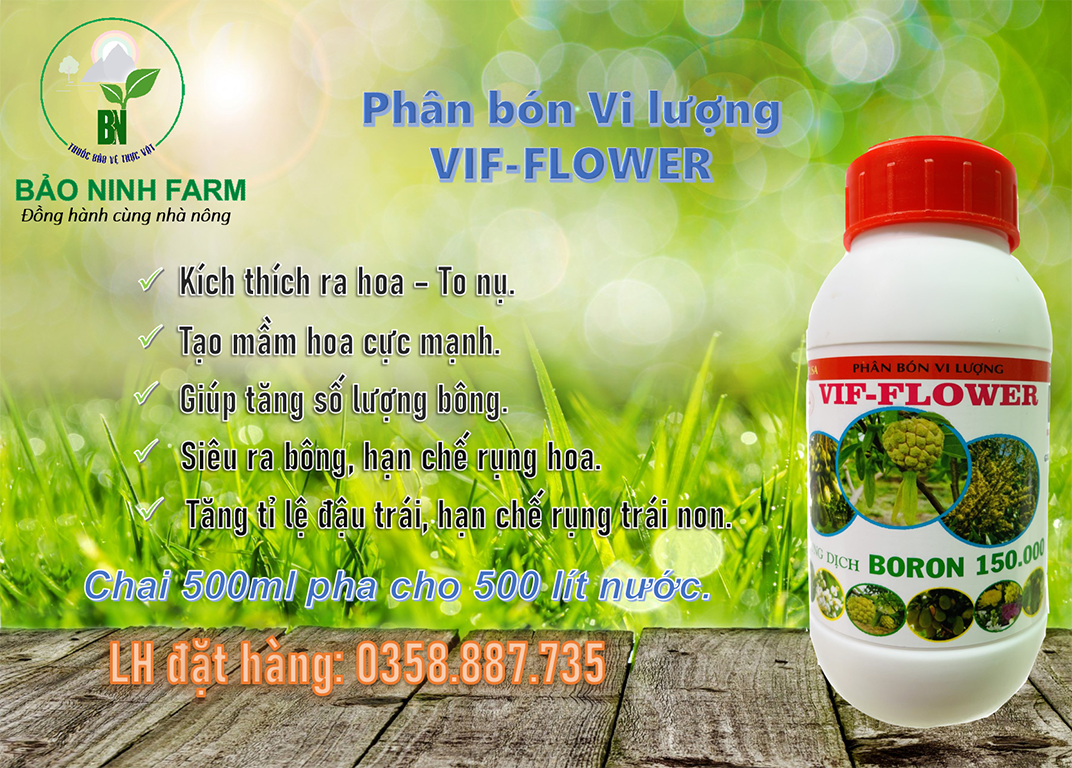 Phân bón vi lượng VIF FLOWER - Siêu ra hoa