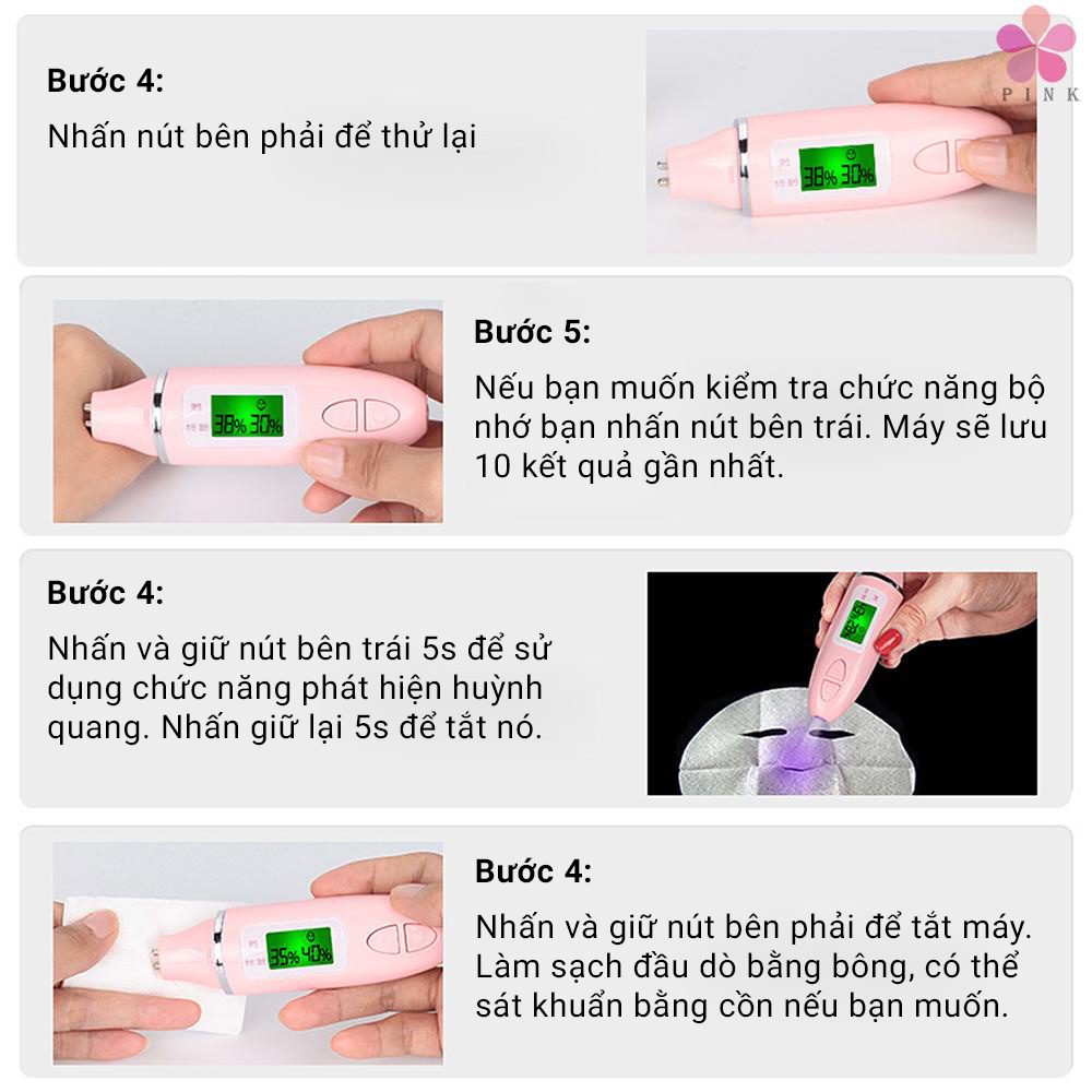 Máy Đo Độ Ẩm Da, Kiểm Soát Dầu Da Mặt Siêu Chính Xác Anphaltech