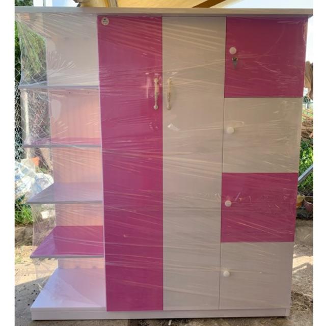 Tủ người lớn kèm kệ trang trí 145x160x50