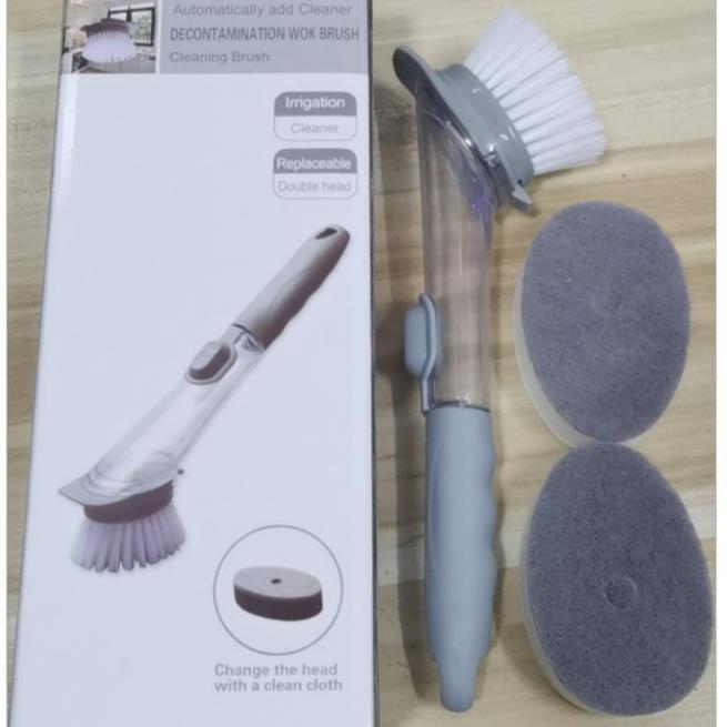 Dụng Cụ Cọ Rửa Chảo Xoong Nồi Đa Năng - Có 2 Đầu Chổi