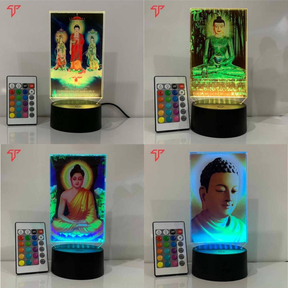 Hình thờ Quan Âm Bồ Tát, Phật Adida đèn led 3d, Phật Thích Ca nhiều mẫu