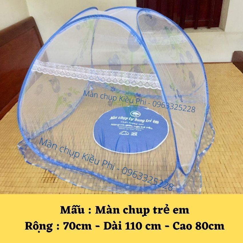 Màn chụp tự bung người lớn đỉnh vuông Kiều Phi - Mùng chụp ngủ xếp gấp gọn thông minh cao cấp