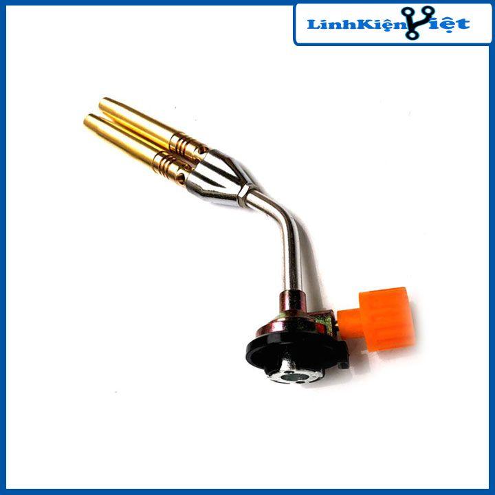 Đèn khò gas đôi đầu khò gas mini điều chỉnh lửa to nhỏ