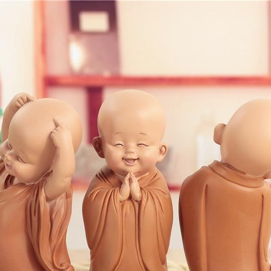 Bộ Tượng 03 Chú Tiểu Vui Vẻ