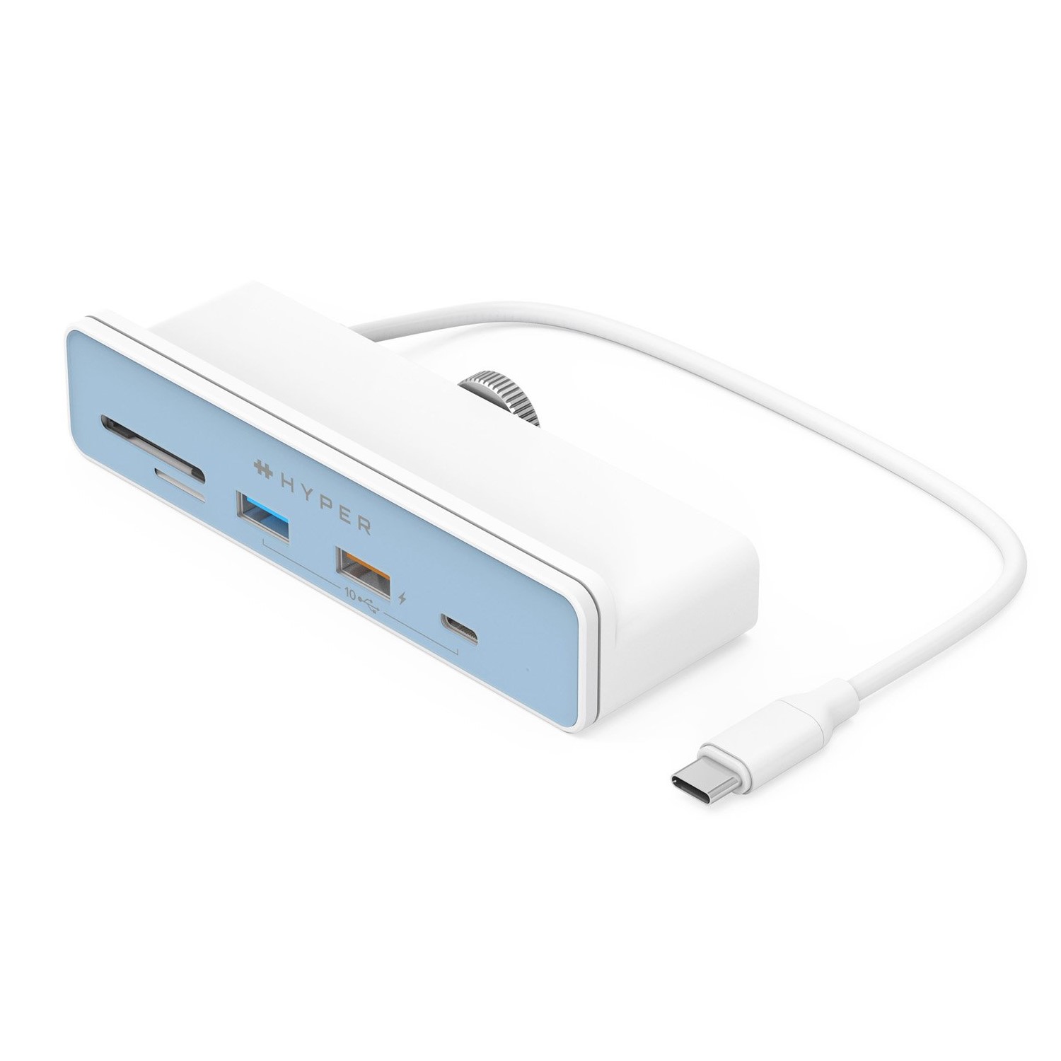 Cổng Chuyển Chuyên Dụng iMac 24&quot; HyperDrive HDMI 4K60HZ 6-IN-1 USB-C Hub (Kèm 7 Miếng Dán Theo Màu iMac) HD34A8  - Hàng Chính Hãng