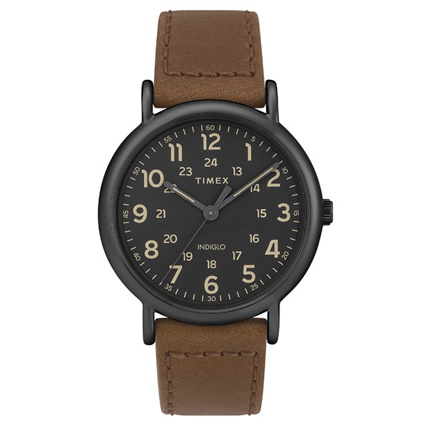 Đồng hồ Unisex Nam Nữ Timex Weekender 40mm 2-Piece Quick-Release - TW2T30500MK Dây Da - Chính Hãng