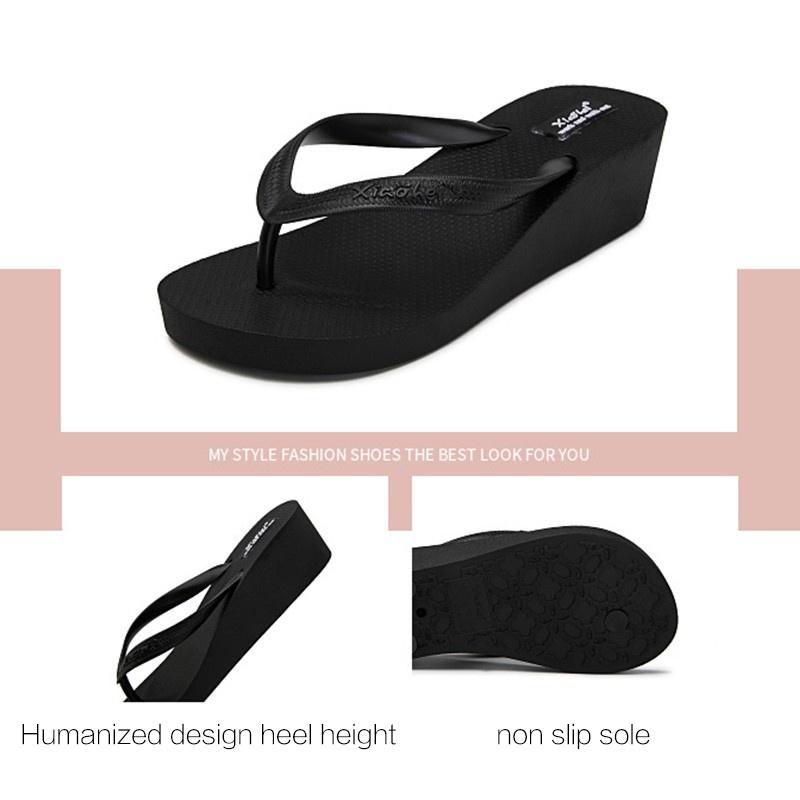 Dép Xỏ Ngón Đế Cao / Giày Đế Xuồng Nữ / Dép Xuồng Đế Cao / Dép Tông Nữ / Dép Sandal Xỏ Ngón Đế Xuồng Thời Trang Nữ Tính