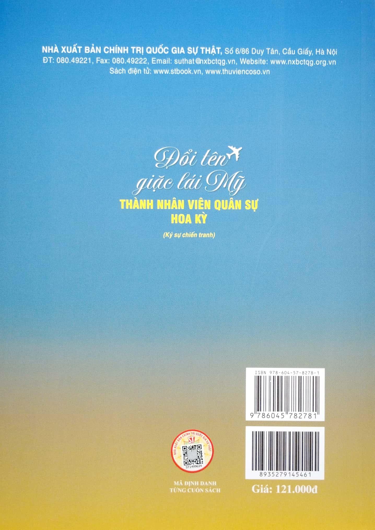 Đổi Tên Giặc Lái Mỹ Thành Nhân Viên Quân Sự Hoa Kỳ