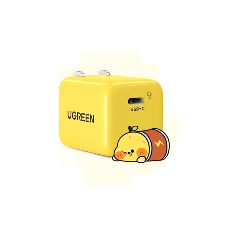 Ugreen 80947 Củ sạc 20W qc4.0 pd3.0 CN LuckyPear màu vàng USB type C nhỏ gọn hỗ trợ sạc nhanh CD249 Hàng chính hãng