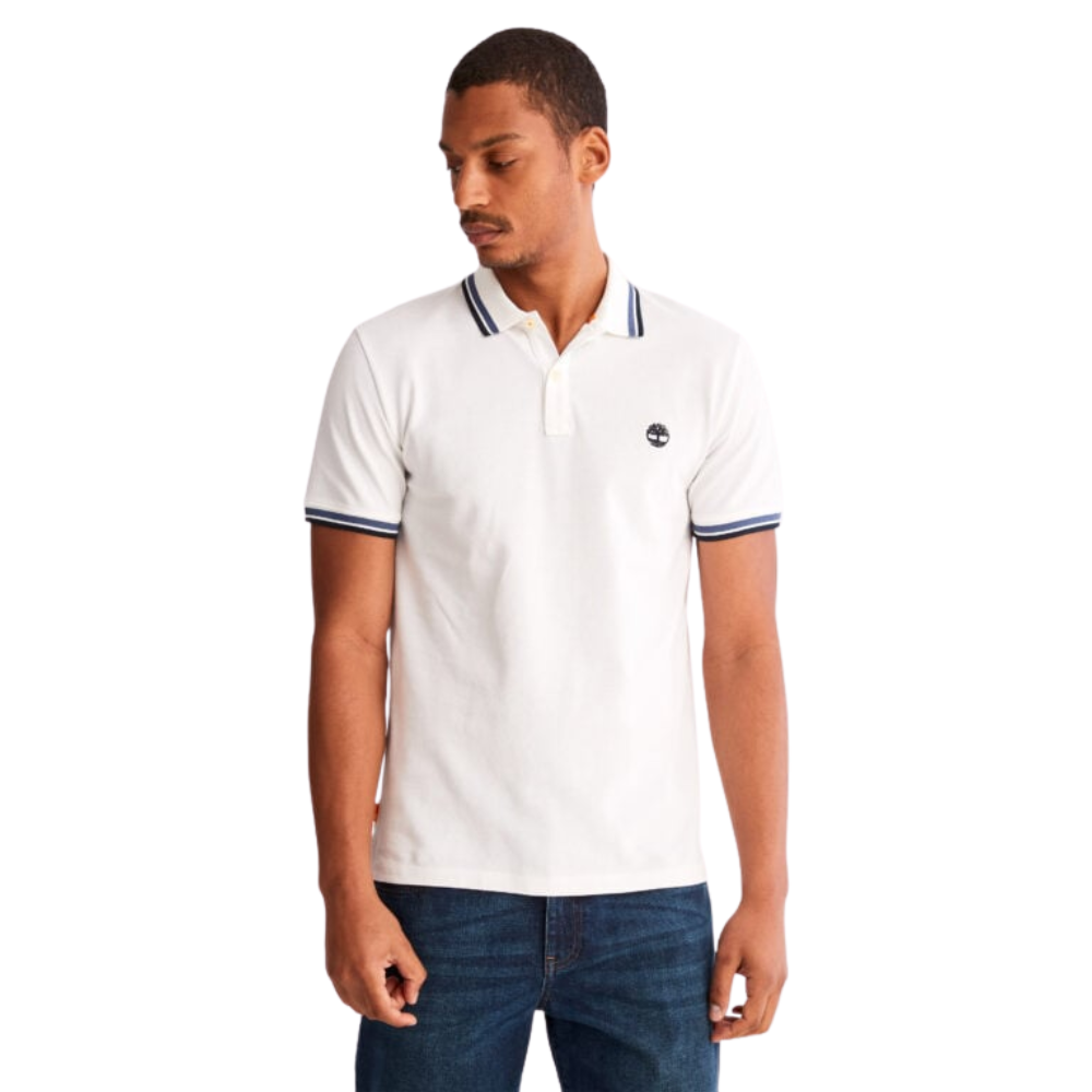 [NEW 2023] Timberland Áo Thun Polo Nam Millers River Tipped Pique Polo Slim TB0A62SH