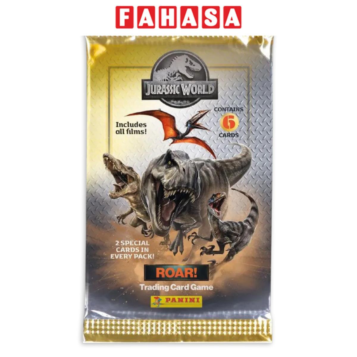 Gói Thẻ Hình Jurassic World Road - Panini (6 Card Ngẫu Nhiên/Túi)
